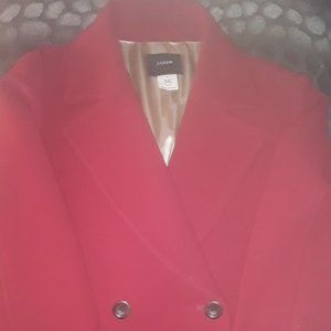 J CREW Womens Y2K Red Size 6 Double Breasted Wool Blend/Thinsulate Day Coat
